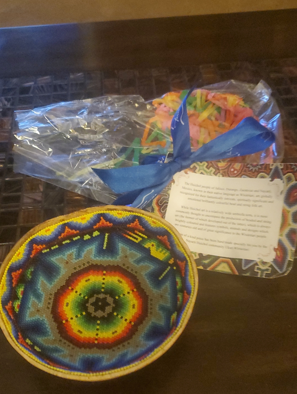 Huichol Folk Art Beaded Gourd